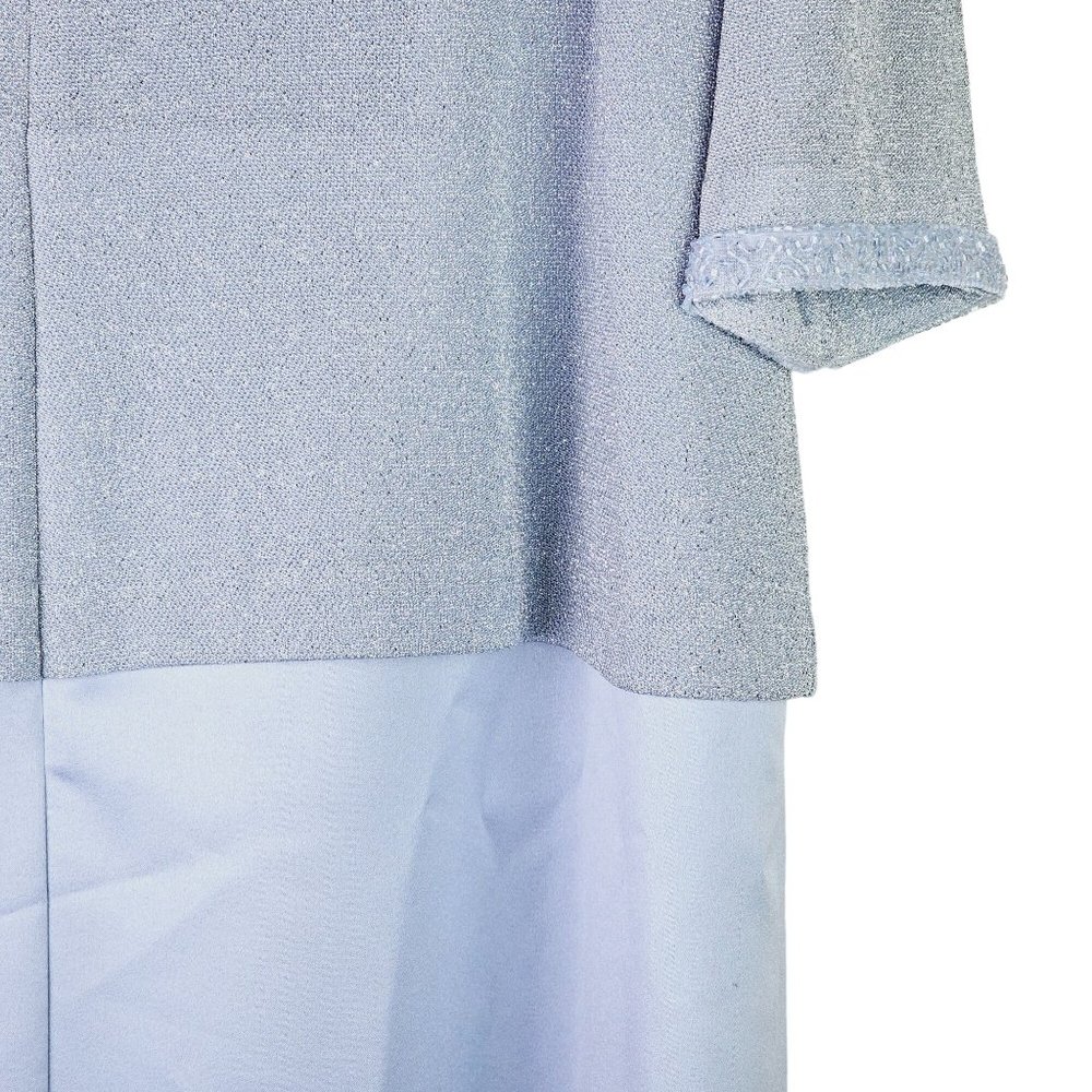 Alex Evenings Women's Petite Periwinkle Mother of the Bride Long Dress Sz 20WP - Picture 9 of 9